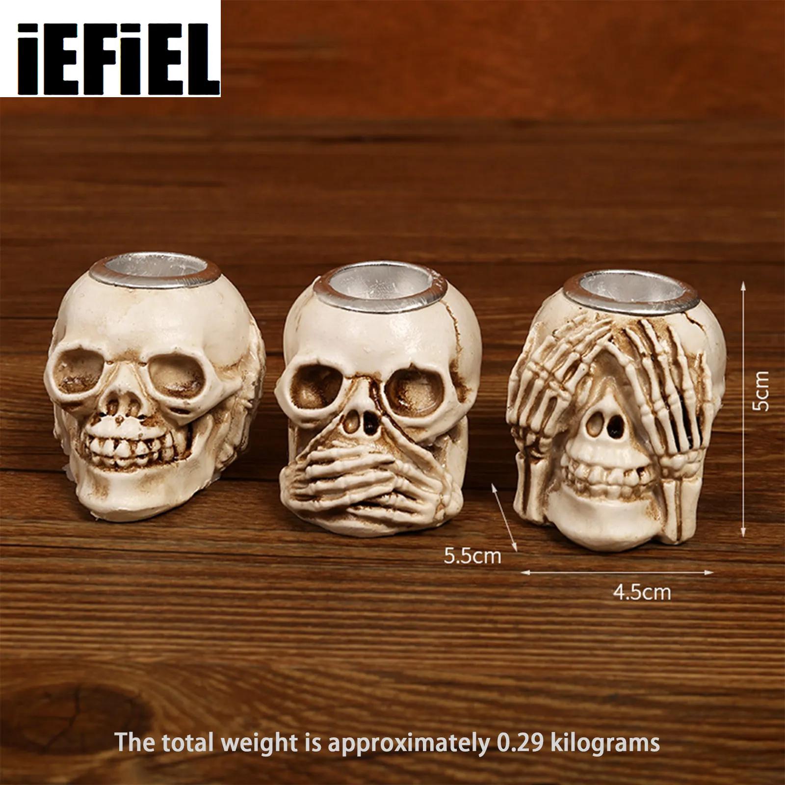 Candle Supplies Europe - Portacandele con teschio di Halloween Teschio