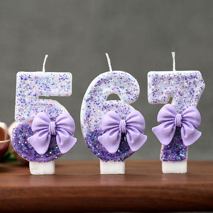 Candle Supplies In - Candela di compleanno creativa con glitter