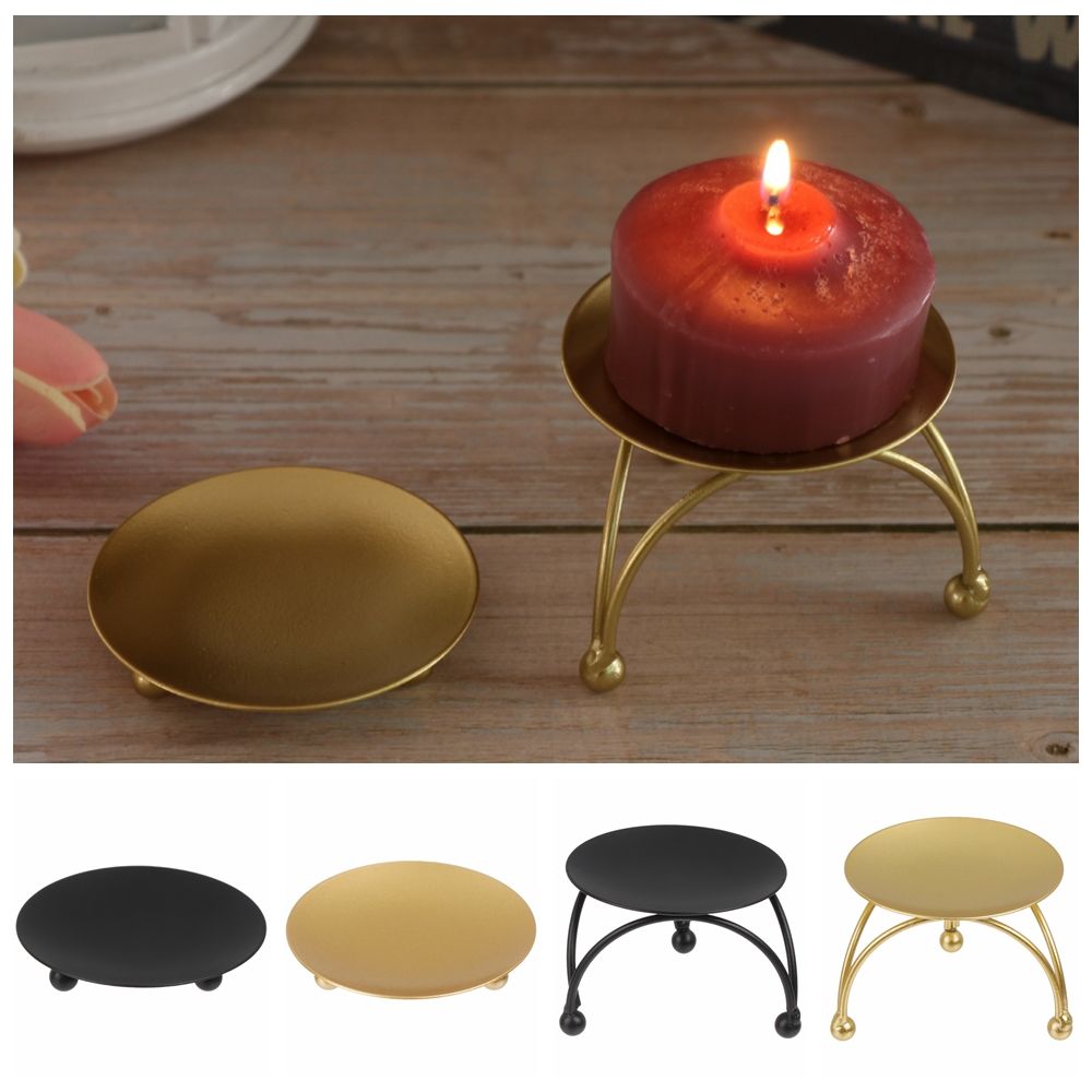 Candle Supplies Europe - Portacandele in stile nordico candeliere piatto