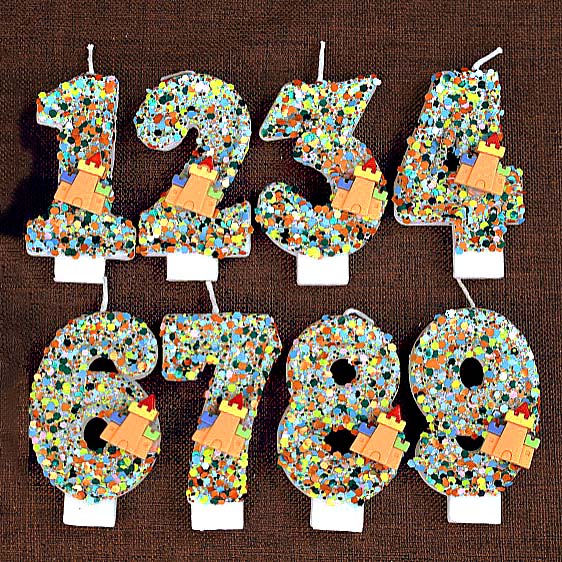 Candle Supplies In - Candele per torta di compleanno Blocchi