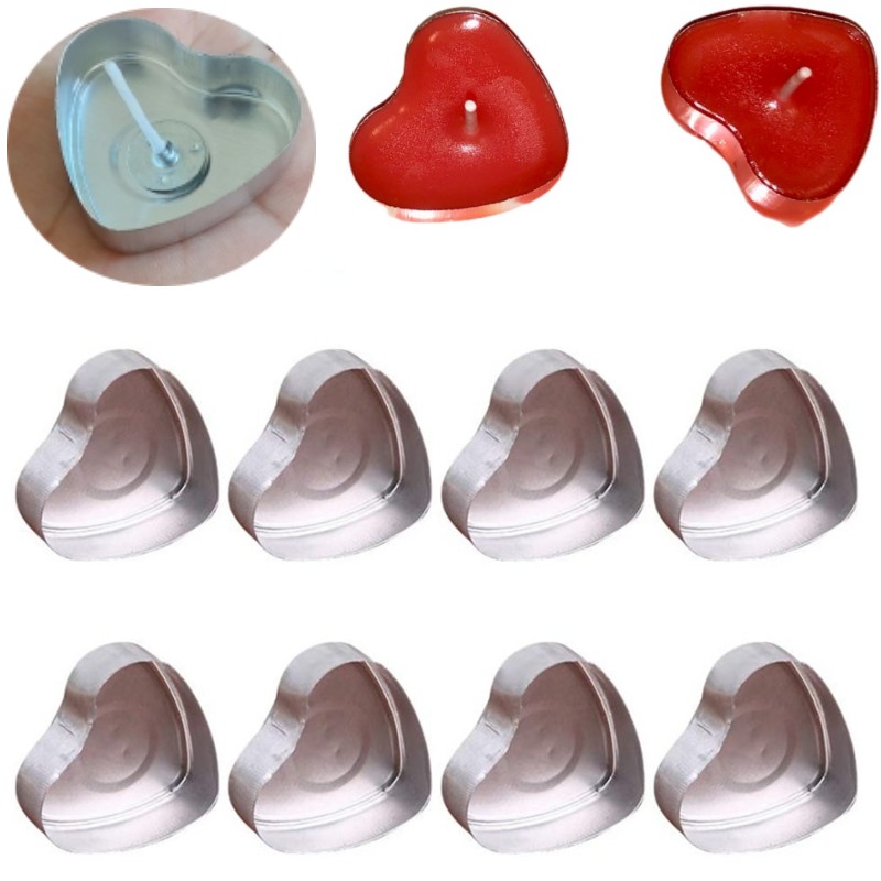 100 set a forma di cuore vuoto - Candle Supplies Storage recensione e prezzo