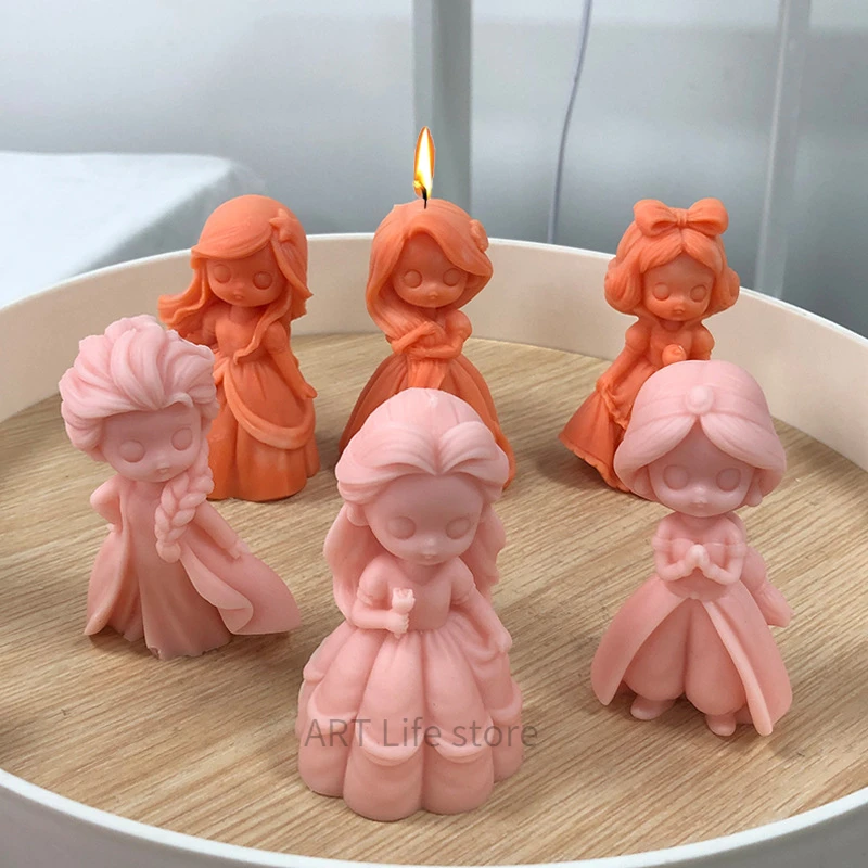 6 Princess Doll stampo per can - Candle Supplies Storage recensione e prezzo