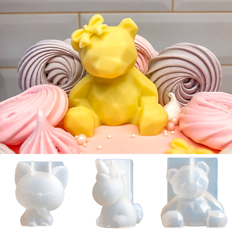 3D Stereo Bear stampo in Silic - Candle Supplies Storage recensione e prezzo
